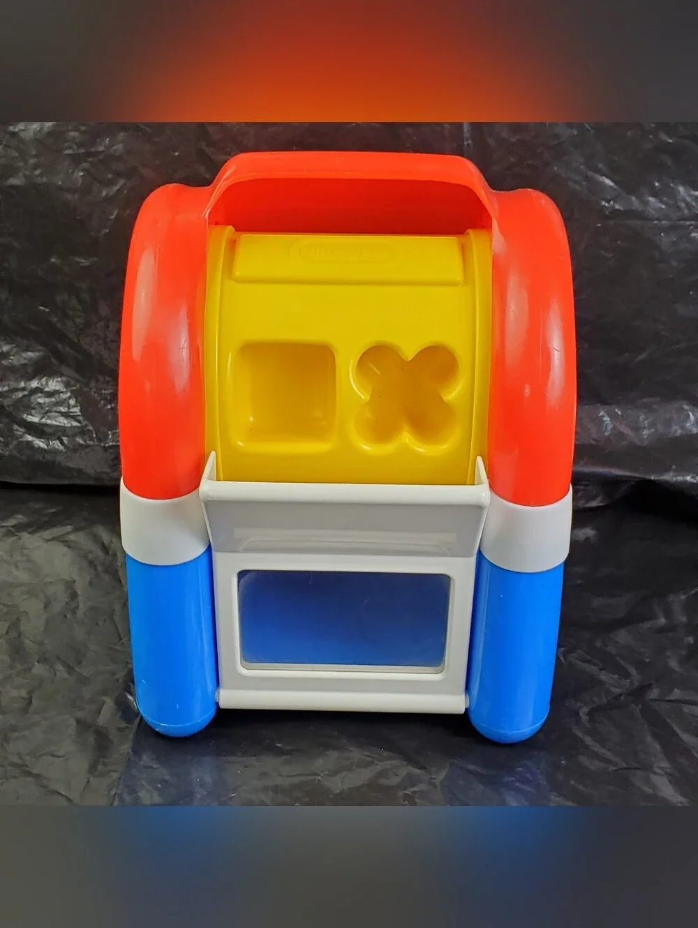 Little Tikes Vintage Mailbox Shape Sorter Toy w/ 3 Shapes 1528 USA Made - GUC